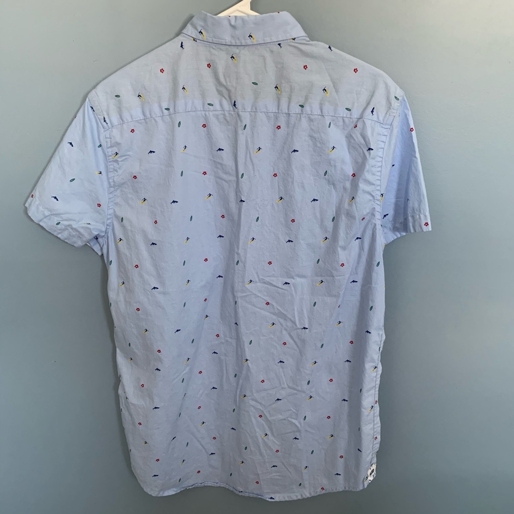 Report Collection Button-Up Tee - Picture 2 of 2